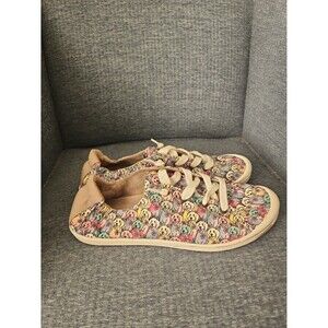 Bobs by Skechers "Beach Bingo Woof Pack" Dogs Slip-on Sneakers w/ Laces Size 11